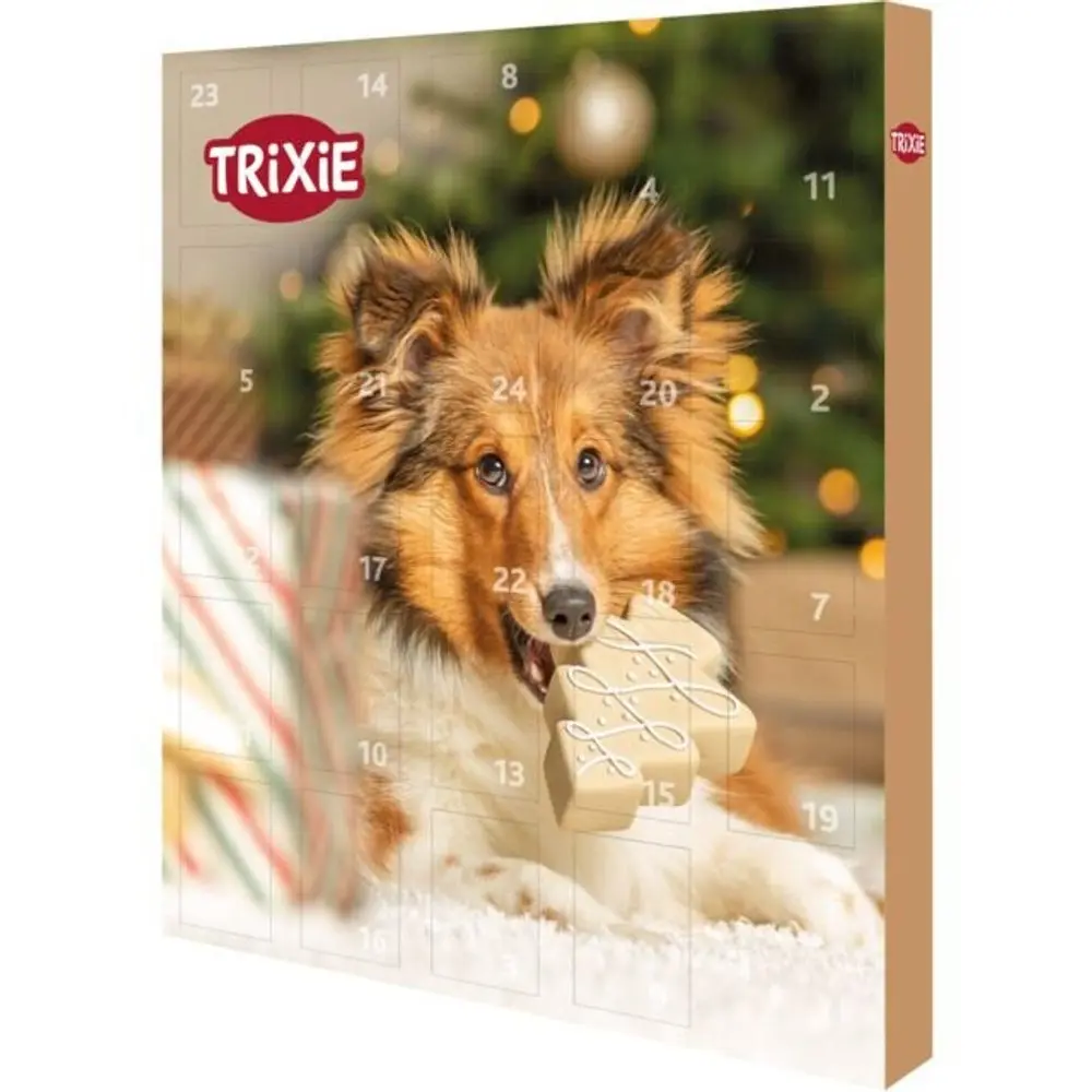 TRIXIE Adventní kalendář pro psy, masové pochoutky, 30x34x3,5cm | P54403