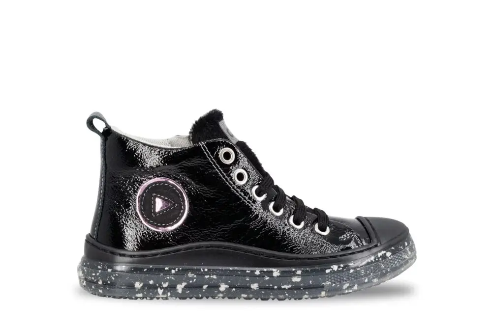 Ciciban Dětské kožené boty Lobby Black - 36