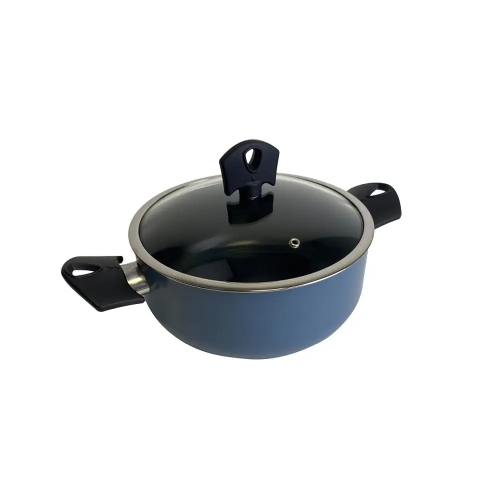 SAN IGNACIO Kastrol s poklicí a nepřilnavým povrchem NOIA 20 cm modrá BGEU-6960