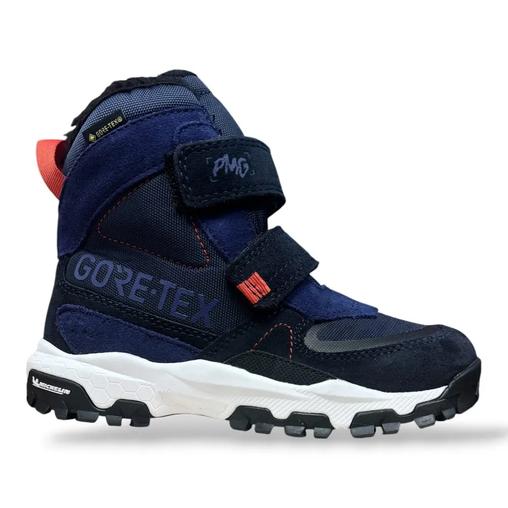 Primigi GORE-TEX dětské kotníkové boty navy s Michelin podrážkou -