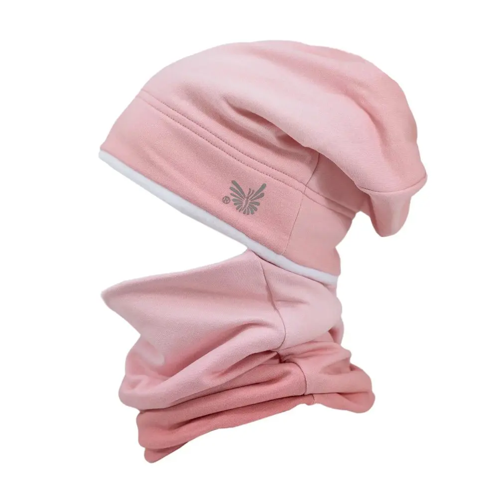 ESITO Zimní čepice spadená Duha světlá - růžová - 42 růžová