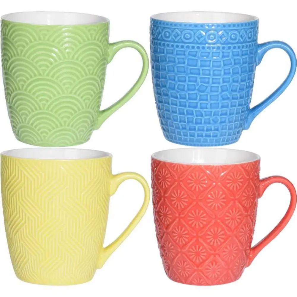 EXCELLENT HOUSEWARE Hrnek sada 4 ks porcelánový 380 ml KO-Q96000040