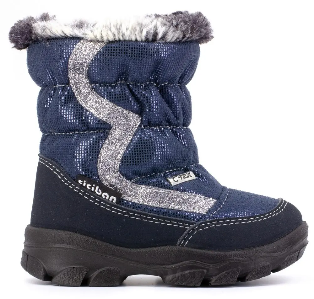 Dětské sněhule Ciciban Snow BLUE s membránou proti vodě -