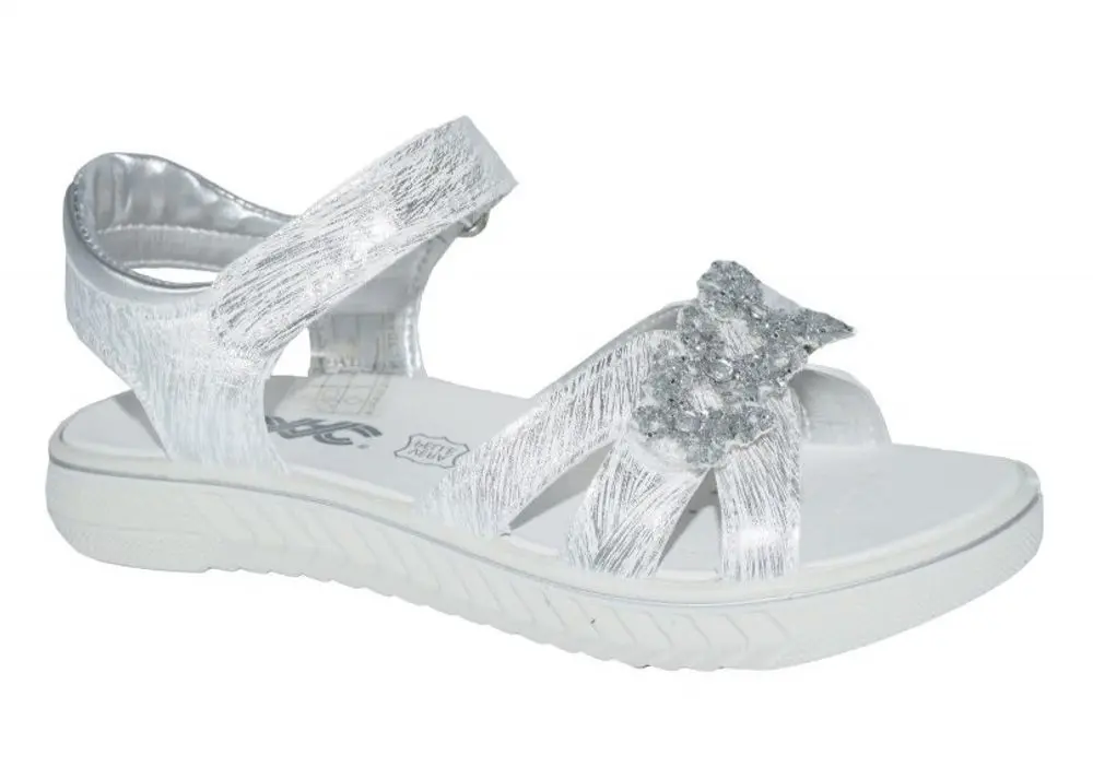Dívčí elegantní sandály IMAC - Snow/Silver - 34