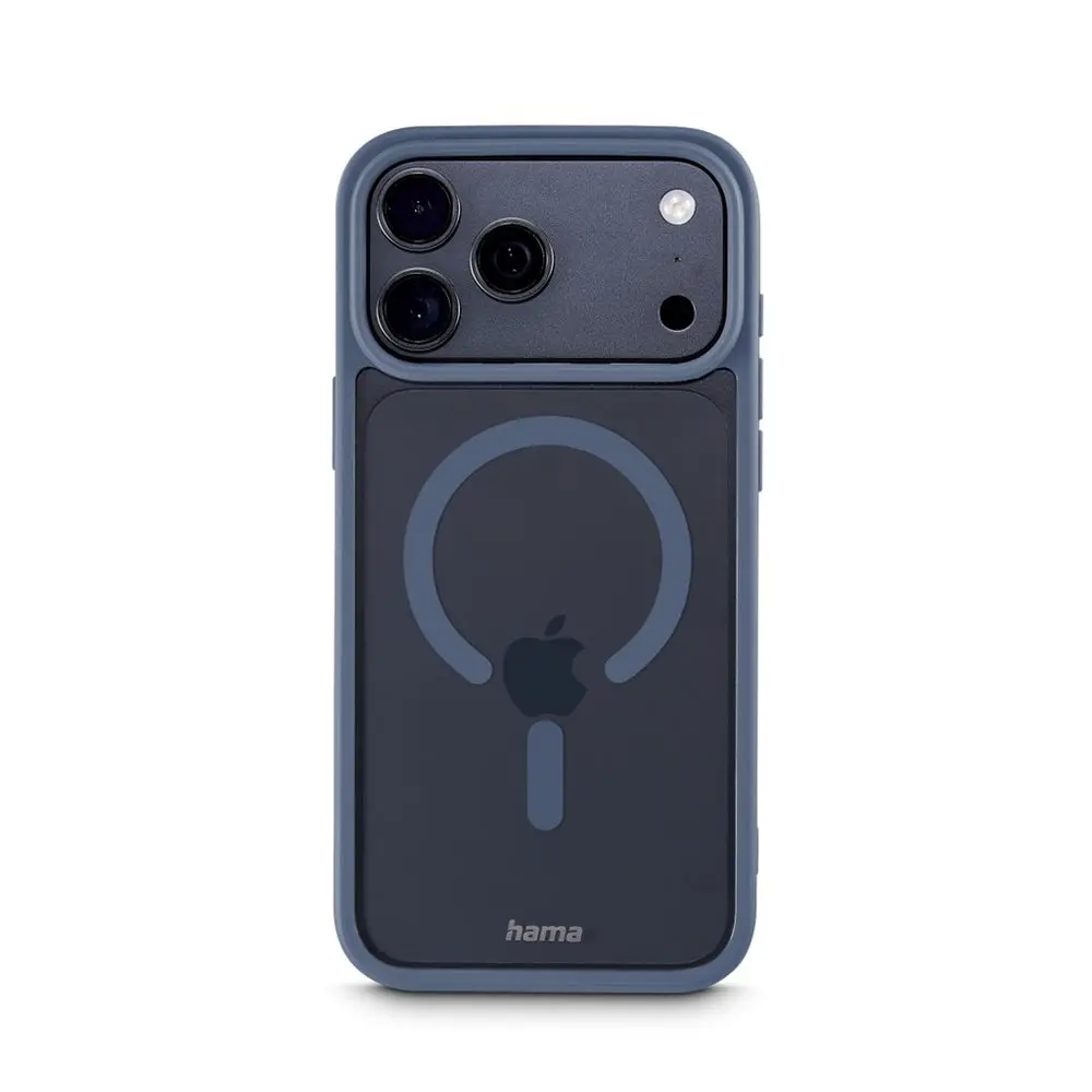 Hama Frame Protect, kryt pro Apple iPhone 17 Pro Max, magnetický, průhledný/modrý