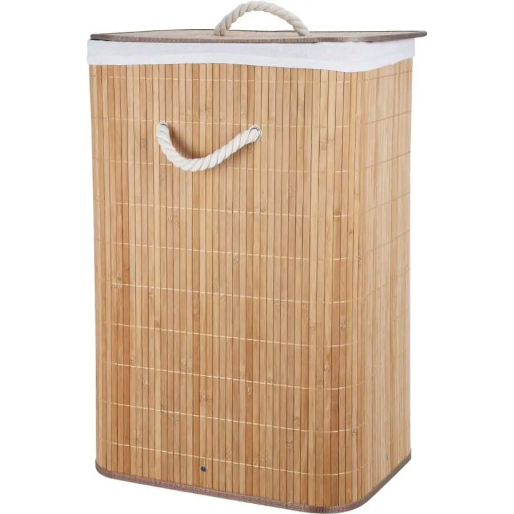 EXCELLENT HOUSEWARE Koš na prádlo bambus 40x30x60 cm přírodní KO-KR9000010