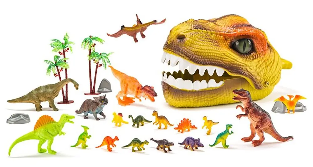 Faunica - Dino, Dinosauří hlava s figurkami