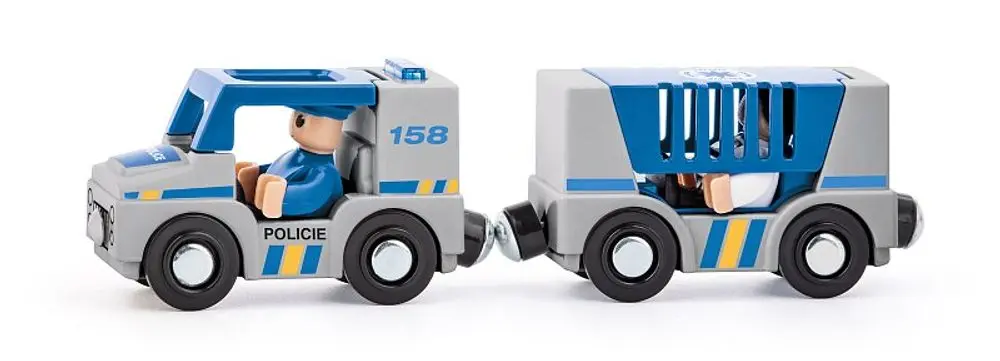 Vláčkodráha auto - Policie s panáčky (Woody)
