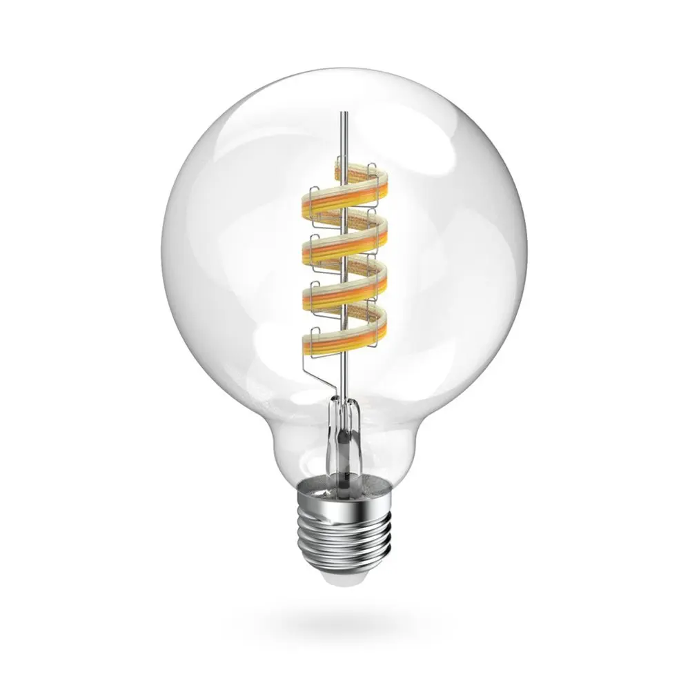 Hama SMART WiFi LED žárovka, Matter, E27, G95 Filament, koule, RGBW, stmívatelná, aplikace