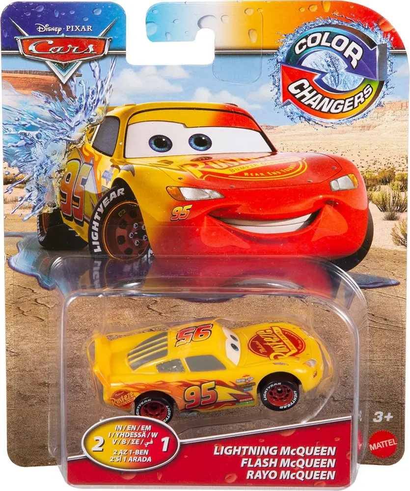 Disney pixar cars color changers 2 v 1 cave blesk mcqueen, mattel hmd67