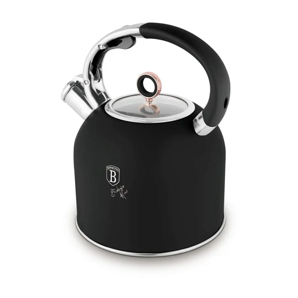 BERLINGERHAUS Konvice se skleněným víkem 3 l Black Rose Collection BH-8920