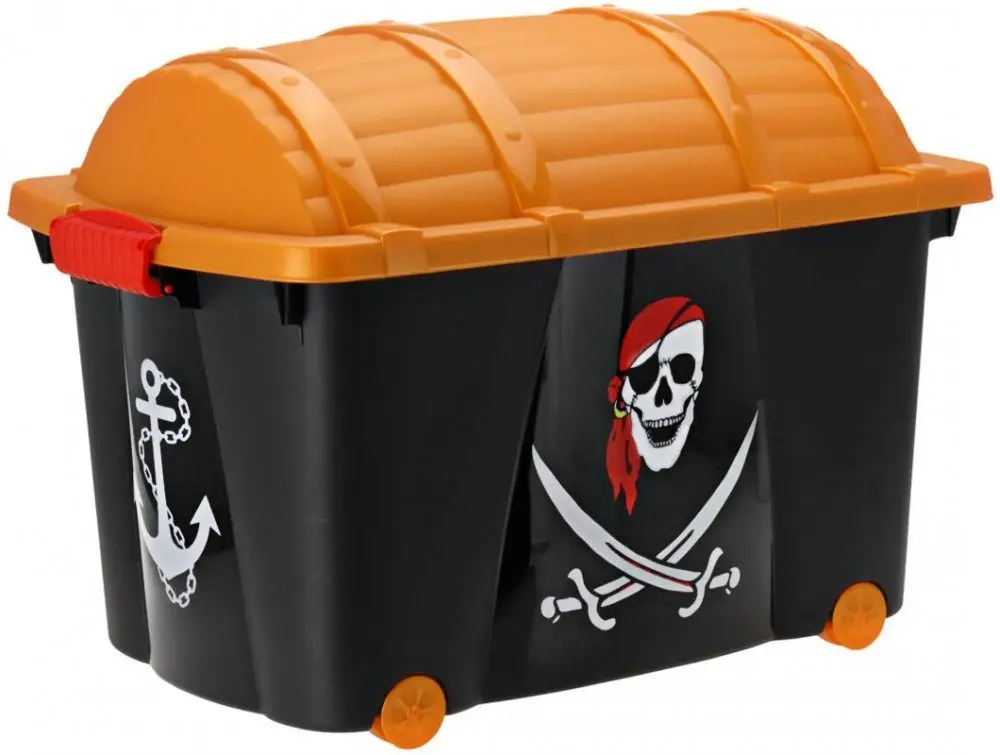 H&S Decoration Box na hračky Pirat černý