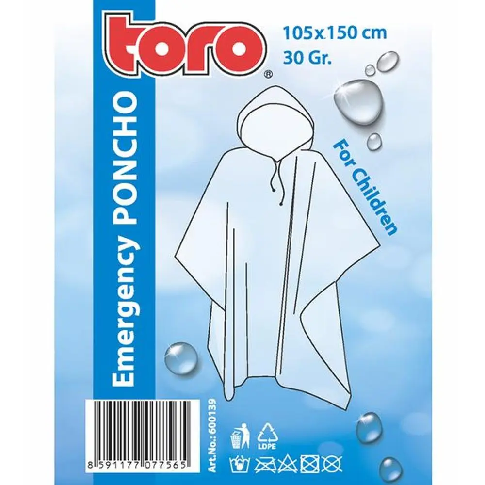 TORO PONCHO PLÁŠTĚNKA PRO DĚTI, VEL: 105X150CM