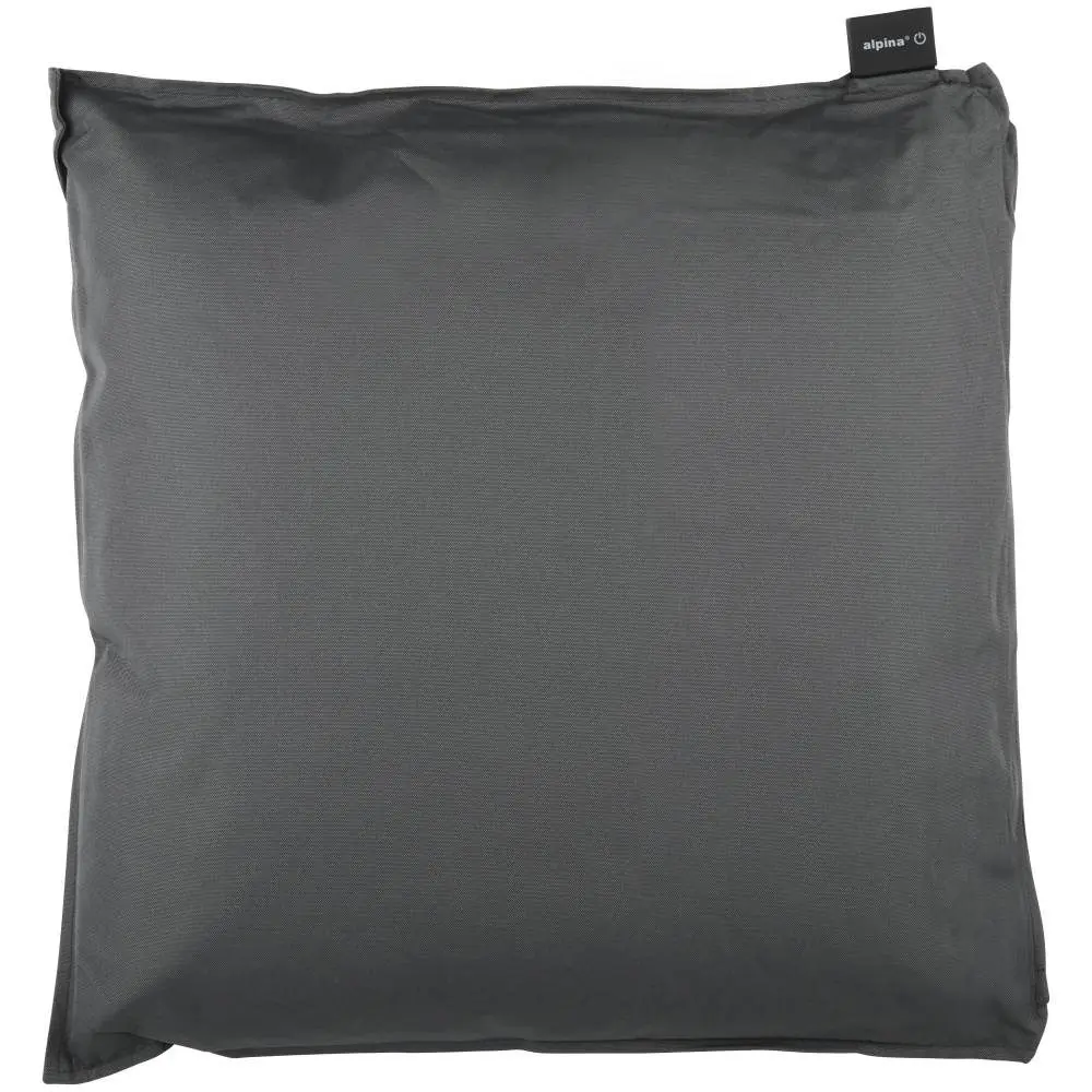 ALPINA Elektrický vyhřívaný polštář USB 40 x 40 x 14 cm tmavě šedá ED-244057