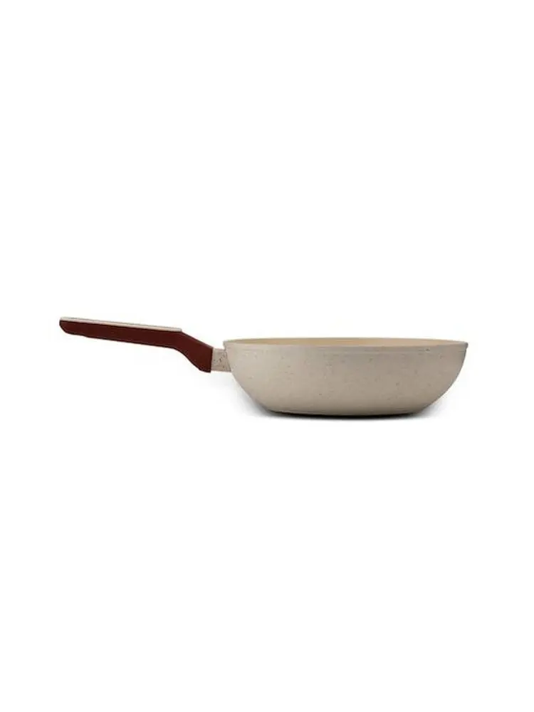 pánev d28cm WOK, TERRESTRIAL, nepřil.povrch-béž.granit, indukce