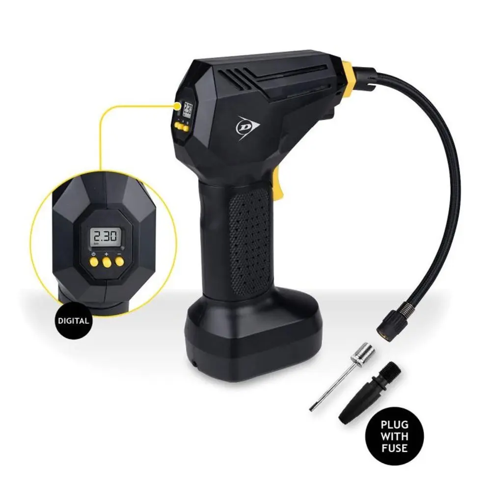 DUNLOP Vzduchový kompresor digitální 12V 150 PSI ED-226557