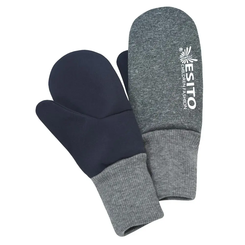 Palcové rukavice softshell DUO - 3 - 5 let šedá