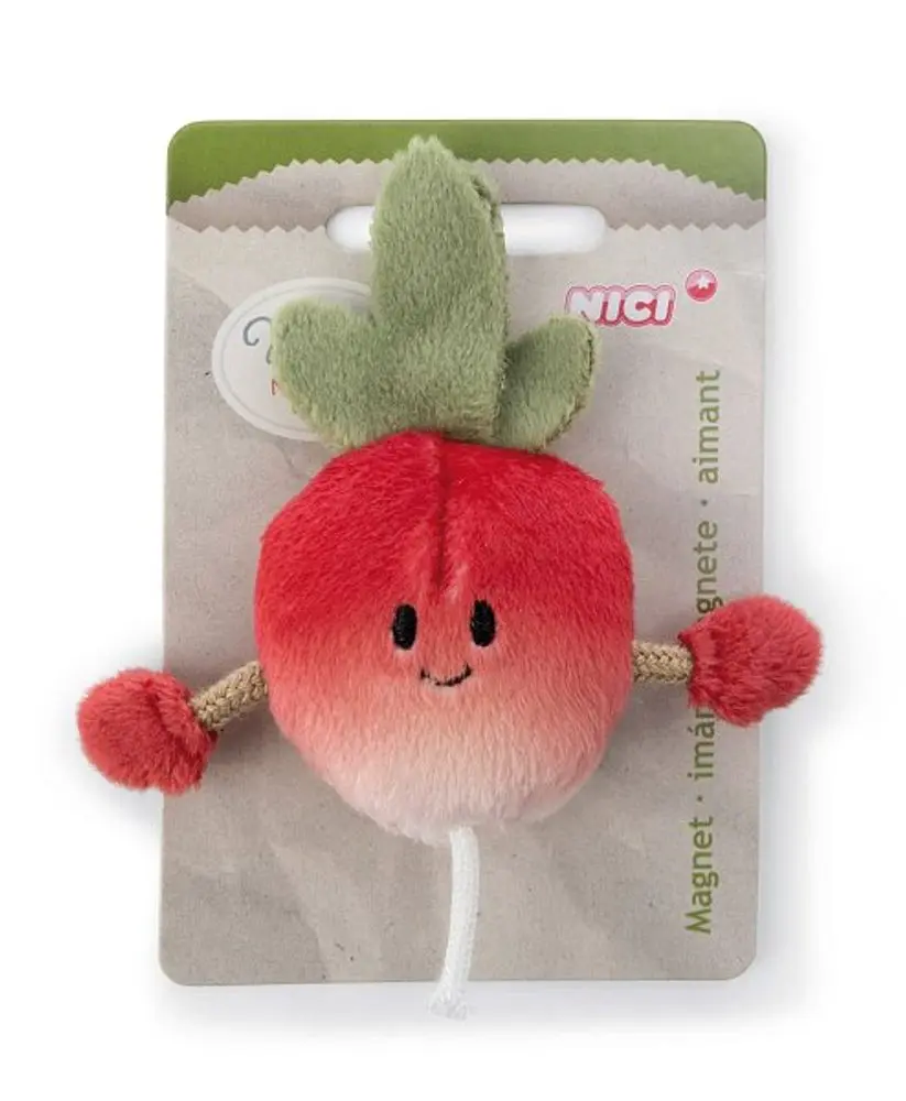 NICI GREEN Mini magnetka Ředkvička, 7 cm