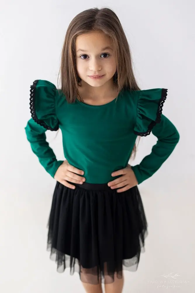 Dívčí blůzka Lily Grey zelená -