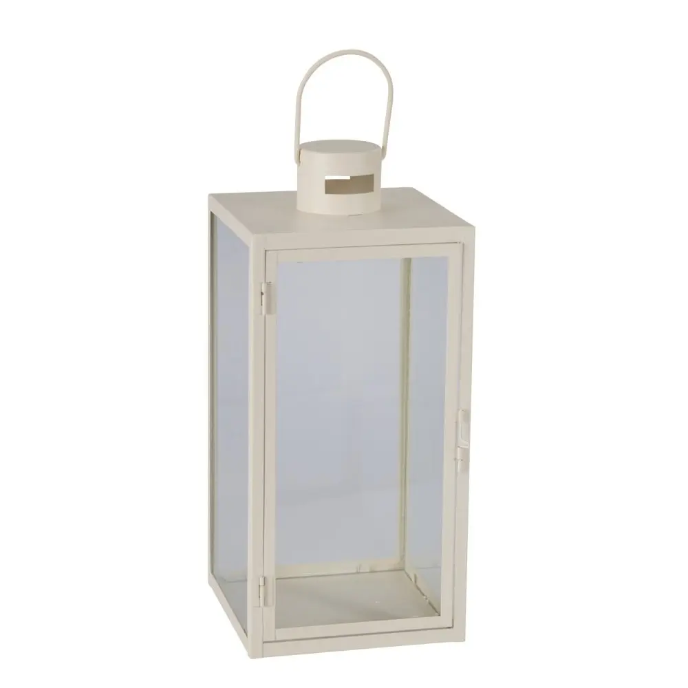 PROGARDEN Lucerna kovová sada 2 ks 18 / 14 cm bílá KO-NB1251570