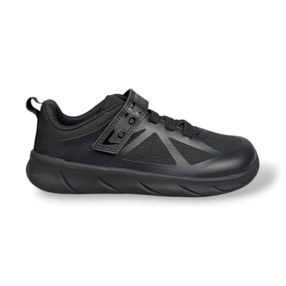 Geox Foot-Run – Černé chlapecké barefoot tenisky -