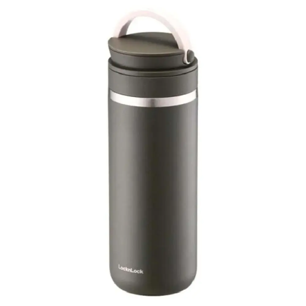 LOCKNLOCK Nerezová termoska s uchem LOCK Metro 475ml khaki