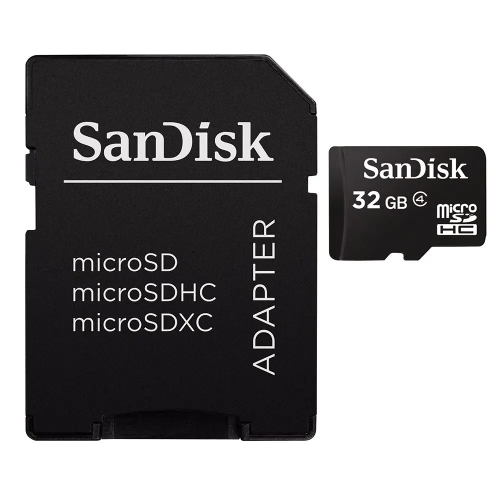 SanDisk microSDHC 32 GB Class 4 Memory Card + SD adaptér