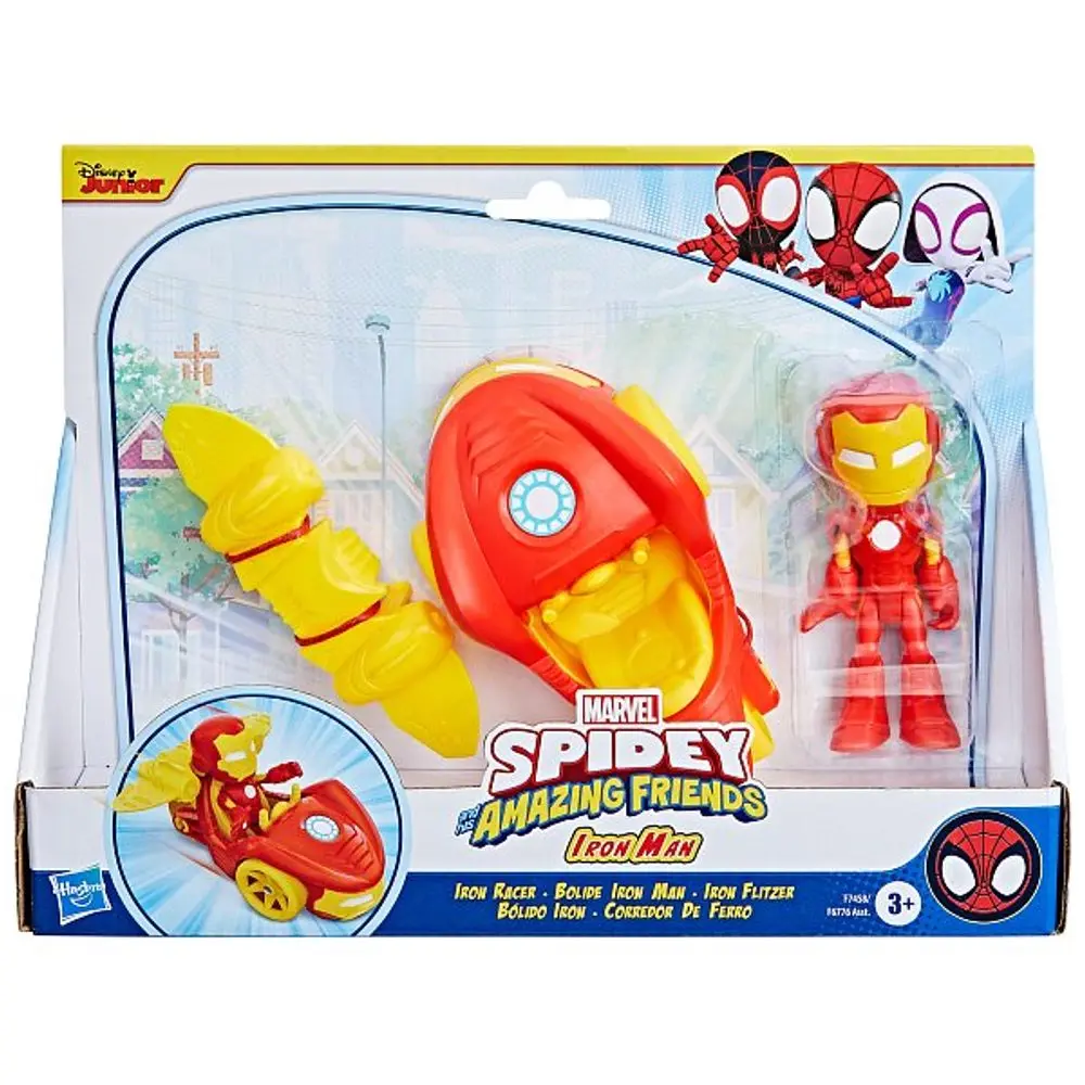Hasbro Spiderman Spidey And His Amazing Friends Iron Man s vozidlem