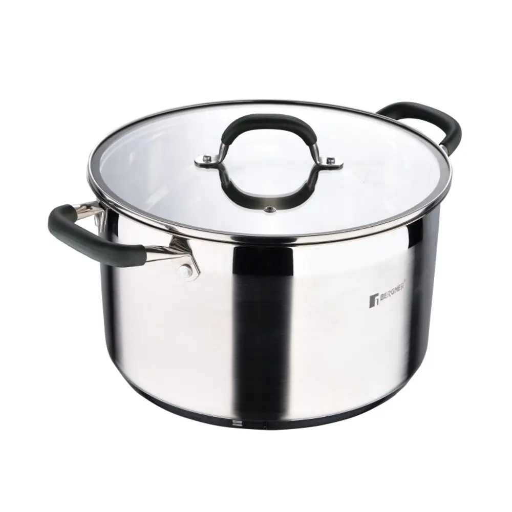 BERGNER Hrnec s poklicí nerez MIDNIGHT 28 cm 9,5 litru BG-32084-MM