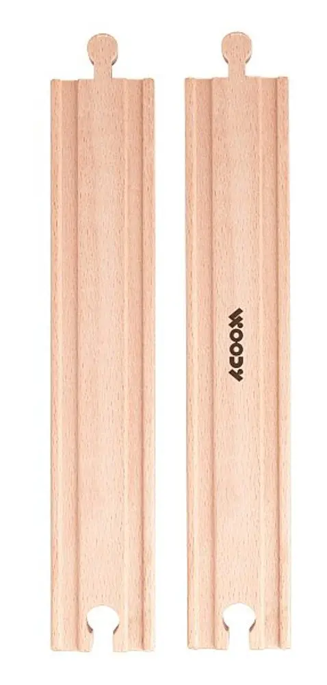 Woody Příslušenství k dráze - Rovné koleje dlouhé, 2ks
