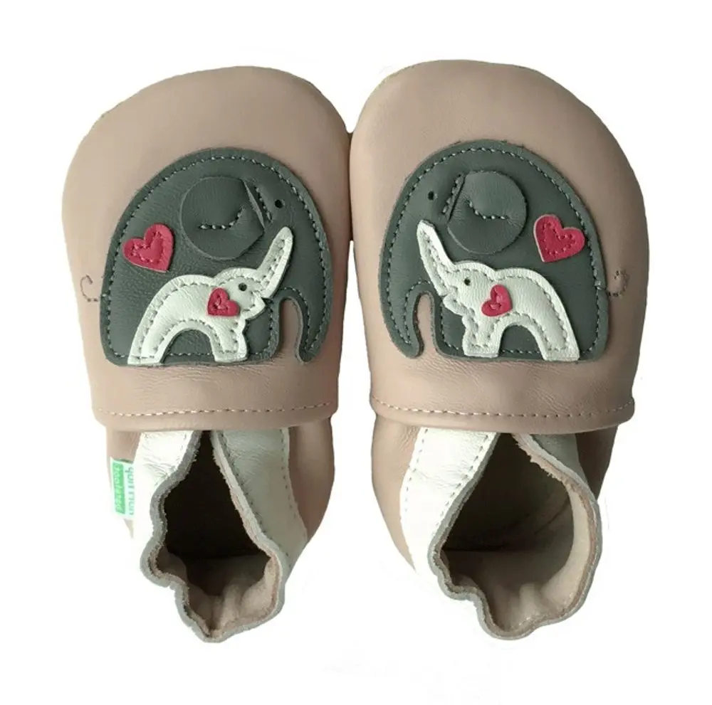 Hopi Hop BAREFOOT kožené capáčky MÁMA a SLŮNĚ - S