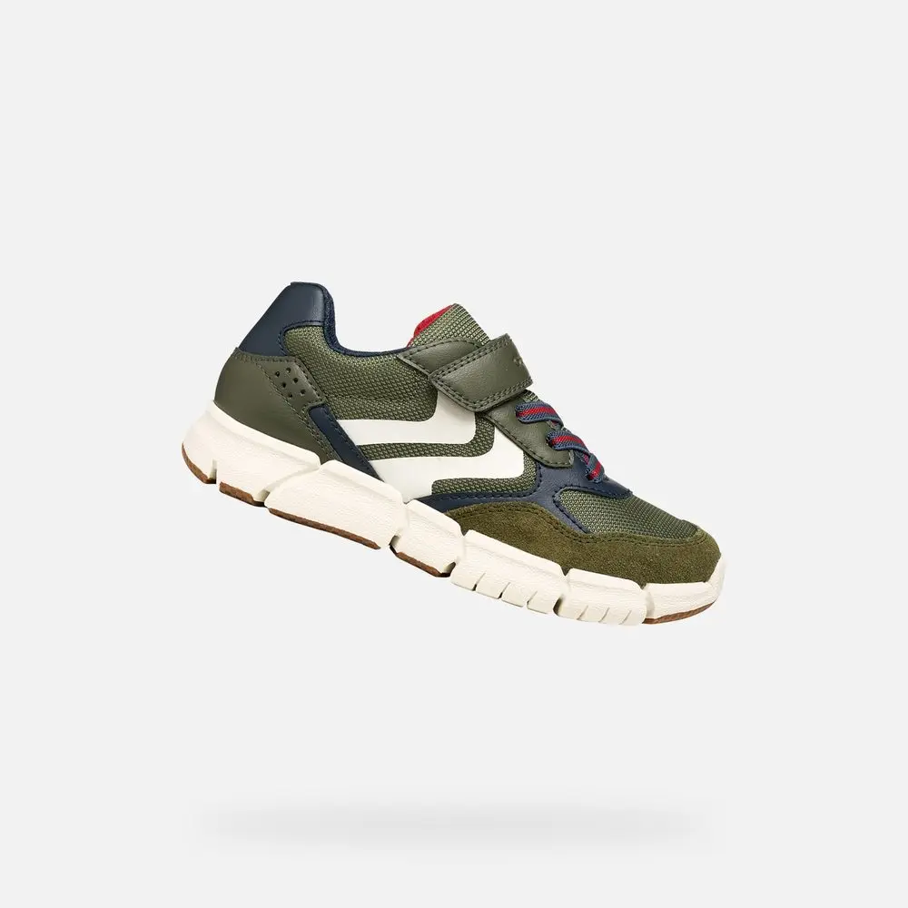 Khaki chlapecké tenisky Geox Flexyper - 29