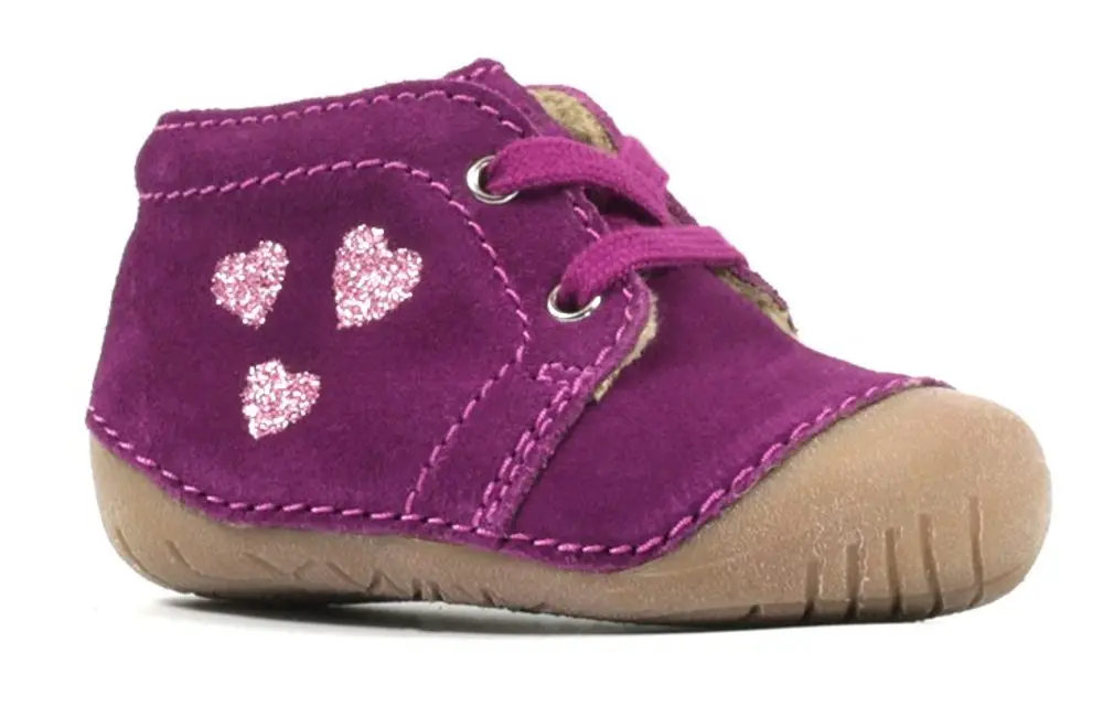 Richter Vyteplené capáčky, první boty s kožíškem  - magenta (Herz. candy) - 18