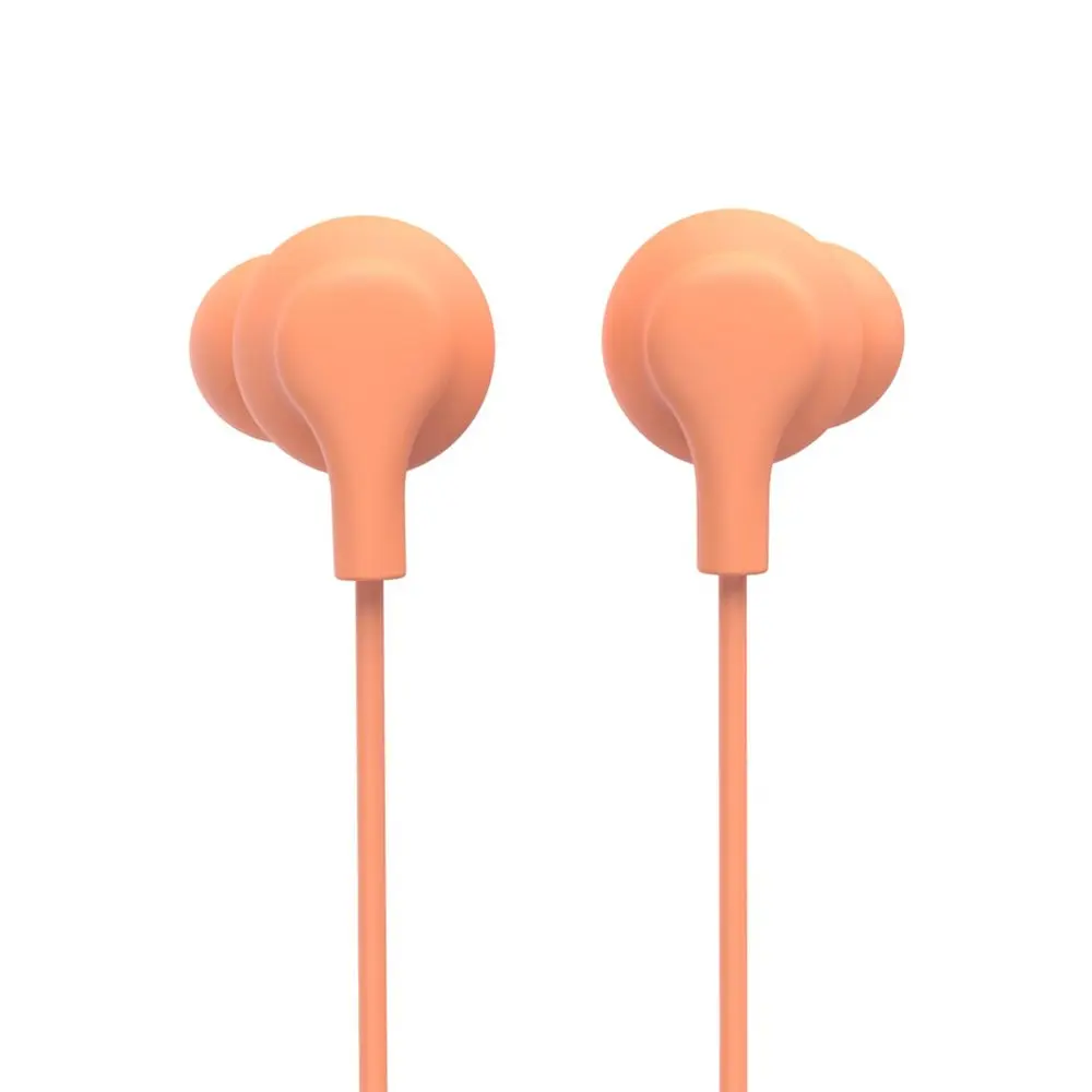 Hama USB-C sluchátka s mikrofonem Curly, špunty, oranžová