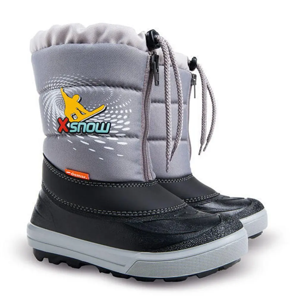 DEMAR Dětské zimní sněhulky -KENNY - šedá snowboard -