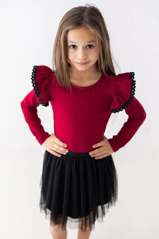Dívčí blůzka Lily Grey vínová