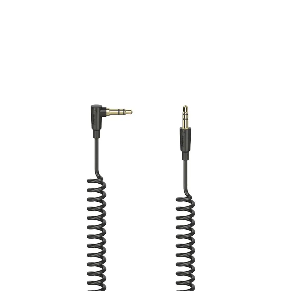 Hama audio kabel jack 3,5 mm, spirálový, 0,75 m