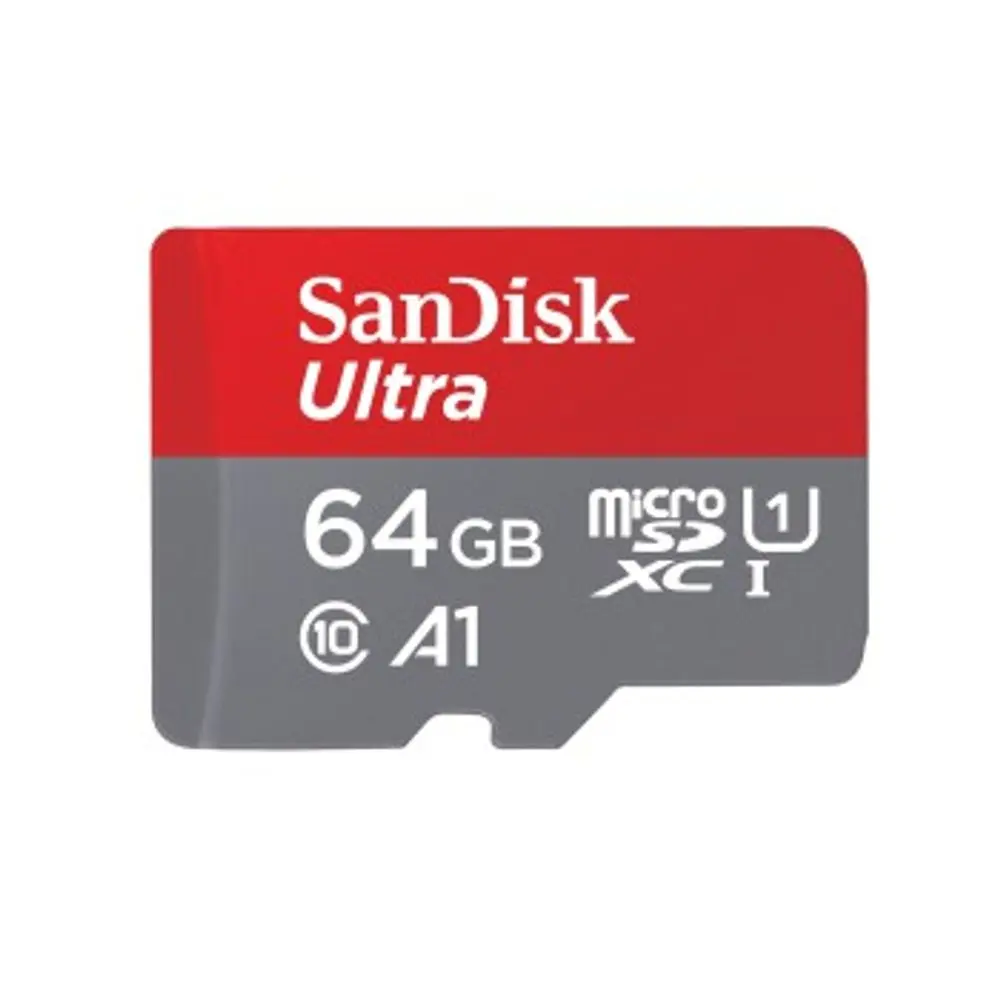 SanDisk MicroSDXC karta 64GB Ultra (140 MB/s, A1 Class 10 UHS-I) + adaptér
