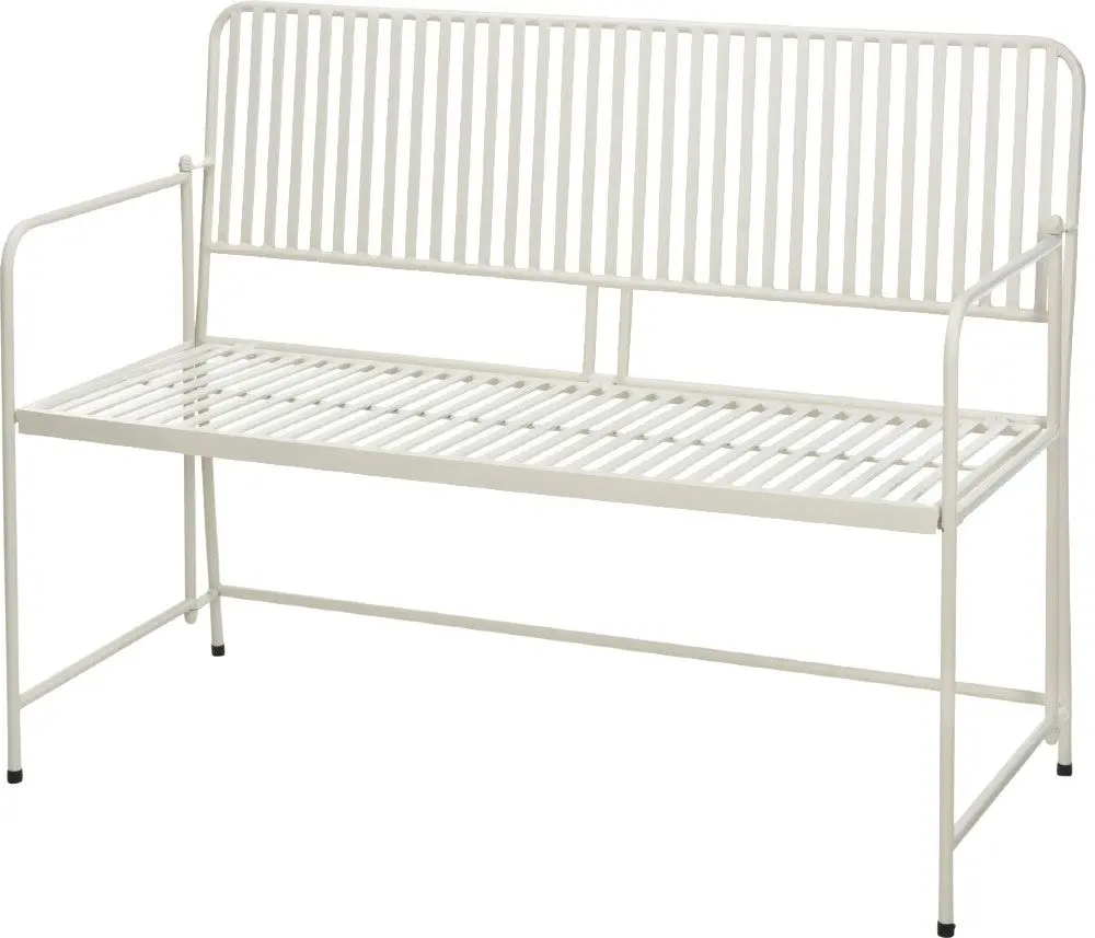 PROGARDEN Zahradní lavice BISTRO 118 cm bílá KO-X71000560