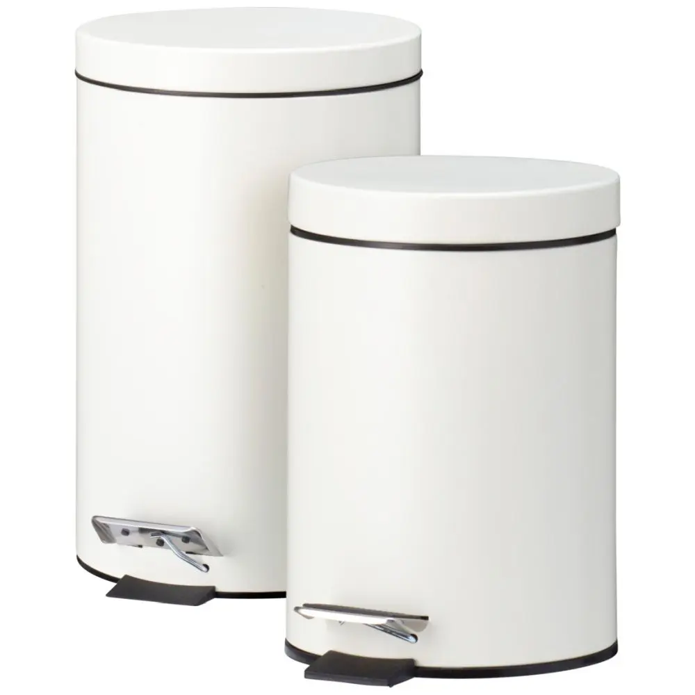 EXCELLENT HOUSEWARE Odpadkový koš pedálový 12 a 3 l krémová KO-C88000070