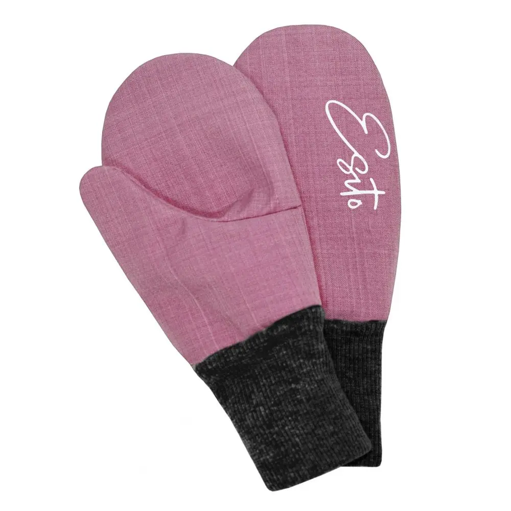 ESITO Zimní palcové rukavice softshell s beránkem Antique Pink - 3 - 5 let antique pink