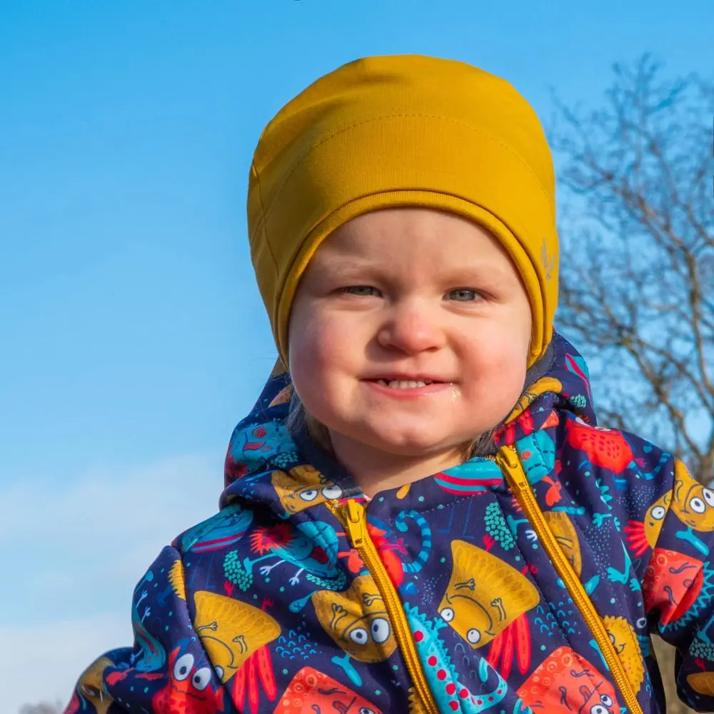 ESITO Jarní čepice BIO Bubulíni - okrová -