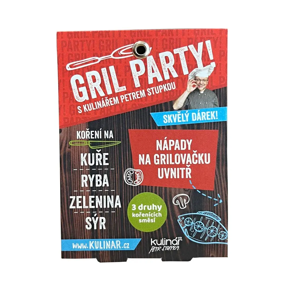 Kulinář Petr Stupka Koření gril party red 3x20g