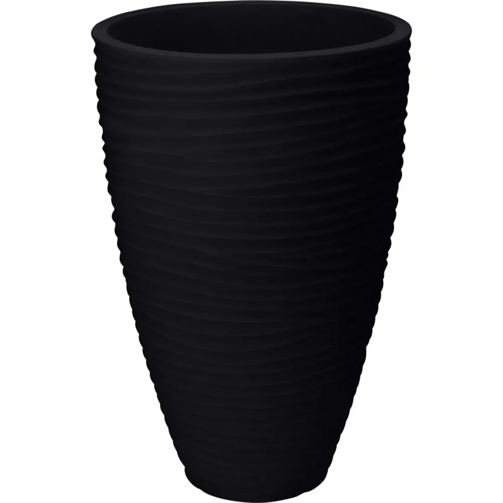 PROGARDEN Květináč venkovní žebrovaný 40 cm antracit KO-Y54201720