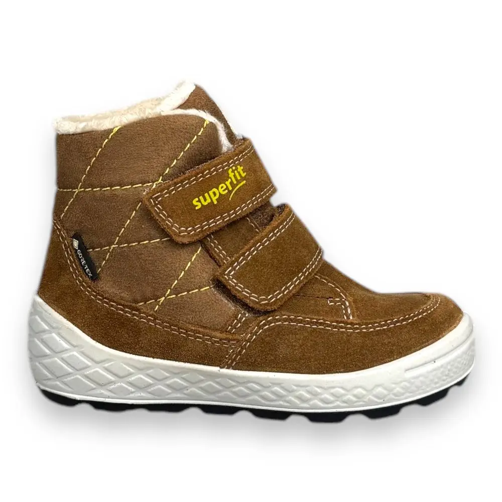 Superfit dětská zimní obuv 1-106314-3000 GROOVY 2.0 BRAUN/GELB - 22