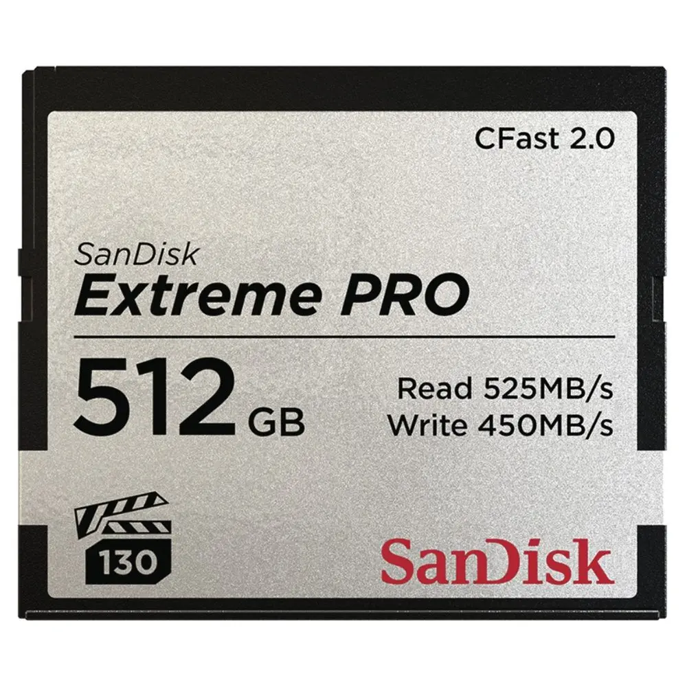 SanDisk Extreme PRO CFAST 2.0 512 GB 525 MB/s VPG130