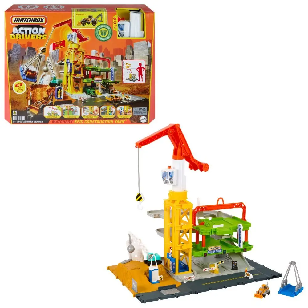 Mattel matchbox® action drivers staveniště se zvuky hpd63