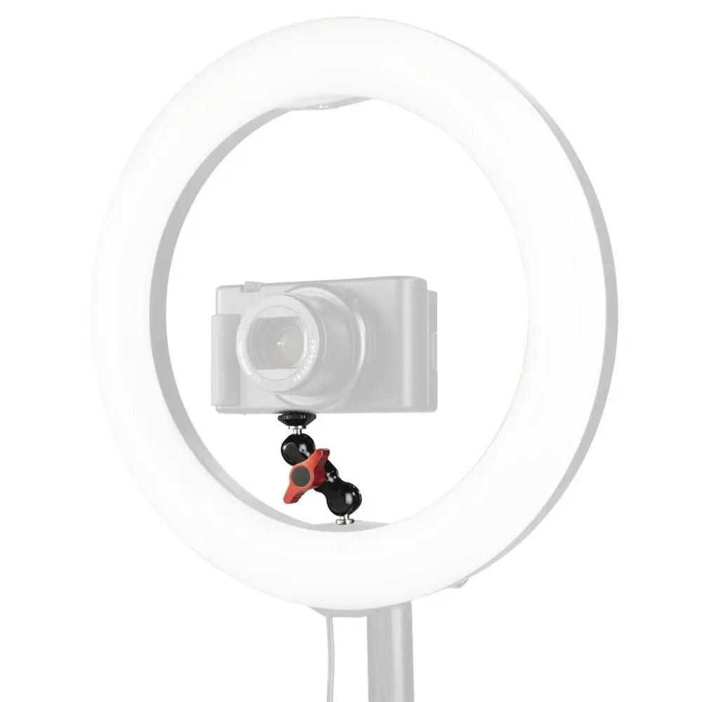 Hama Twin Ball 72, rameno s 2 kulovými klouby pro kruhová LED světla, 2x 1,4", 7,2 cm