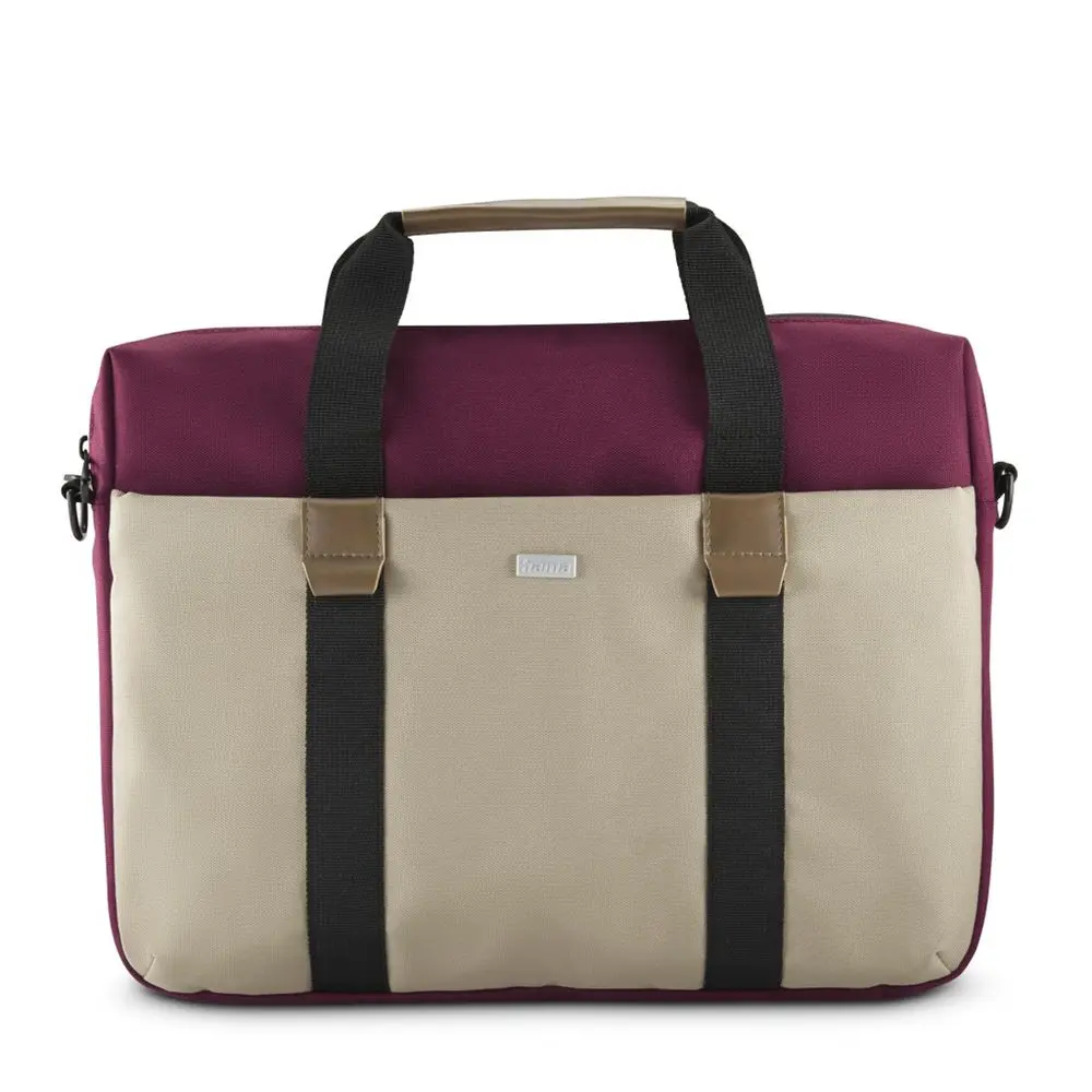 Hama Silvan, brašna na notebook, pro 34-36 cm (13,3-14,1"), recyklovaný polyester, béžová/bordová