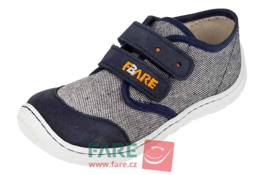 FARE BARE Dětské tenisky A5211404 - ŠEDÁ/MODRÁ -